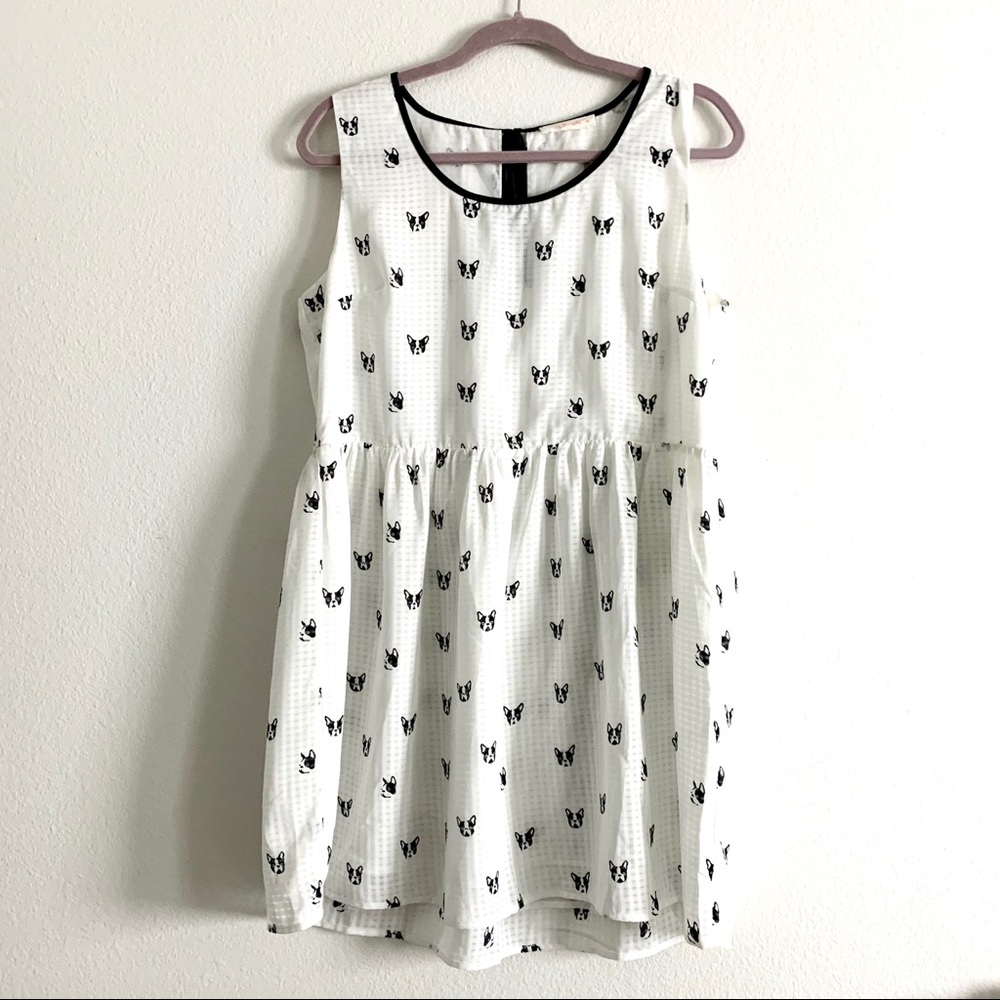 Boston Terrier Smock Dress.
